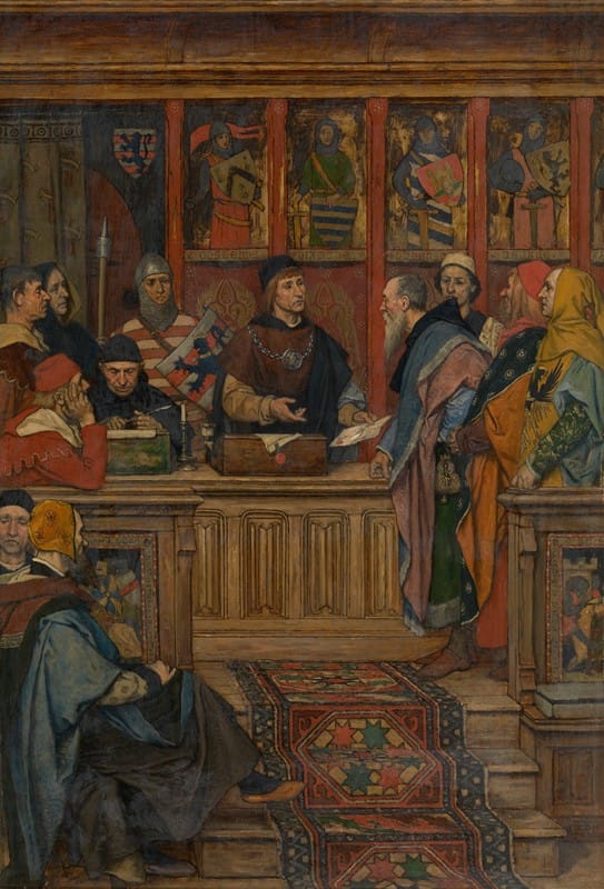 Albert Frans Lieven De Vriendt - The Hanseatic League receives its Charter