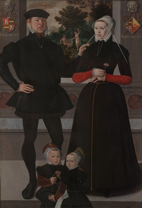 Anonymous - Thomas Gerritzn Doesburch and Claesje Hendricksdr Roeclaes with their Daughters
