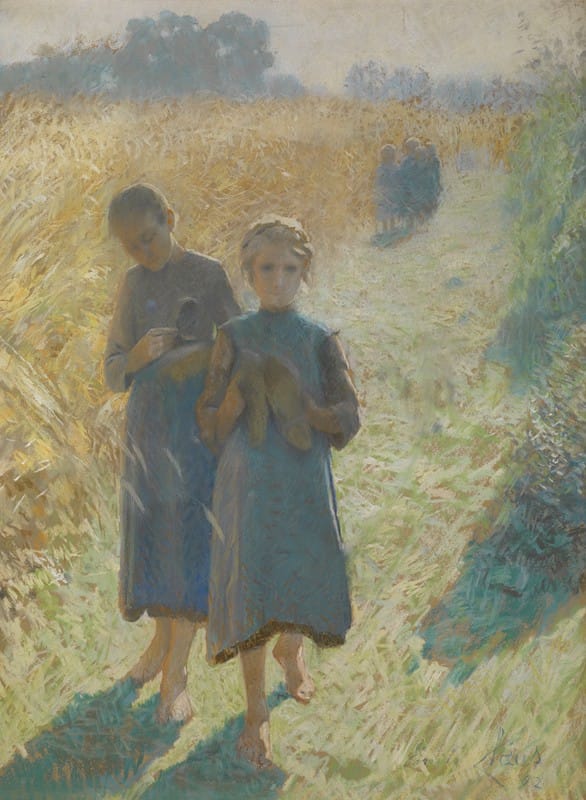 Emile Claus - Girls in the field