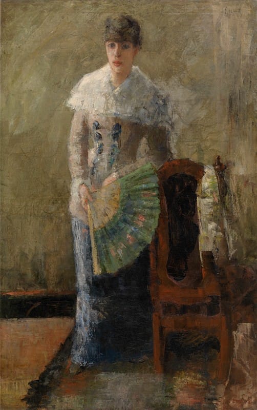 James Ensor - The Lady with the Fan