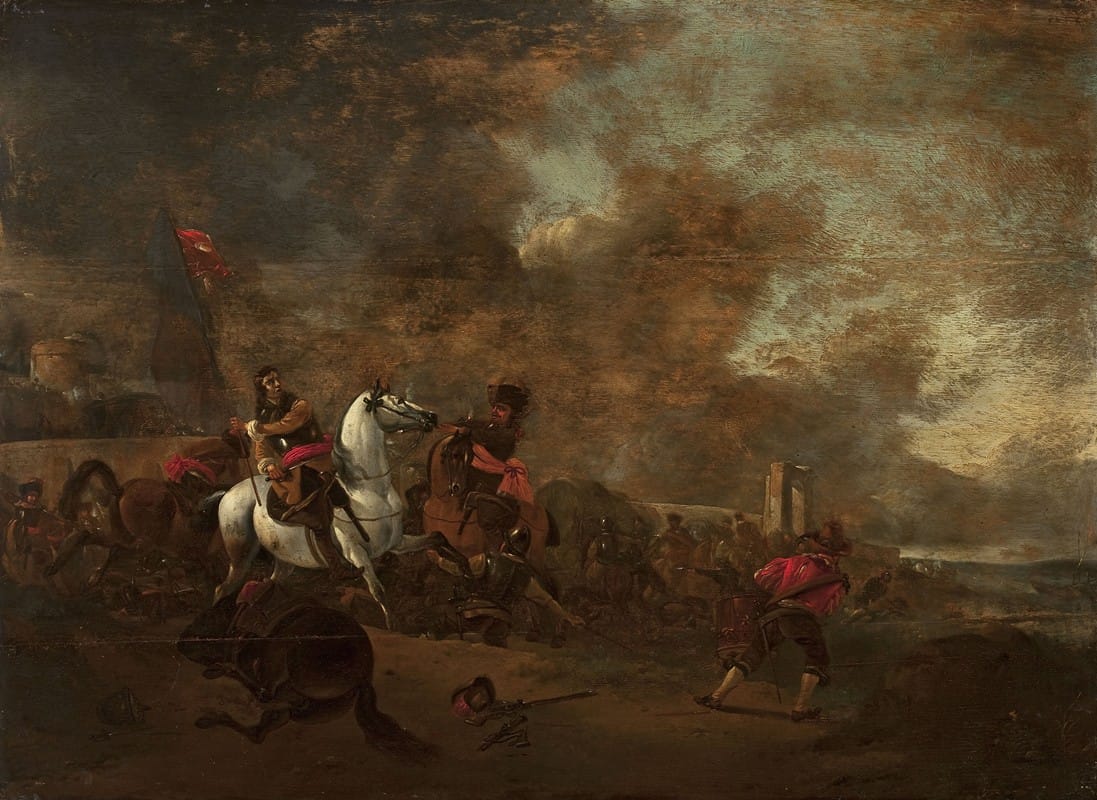 Jan Wyck - A battle scene