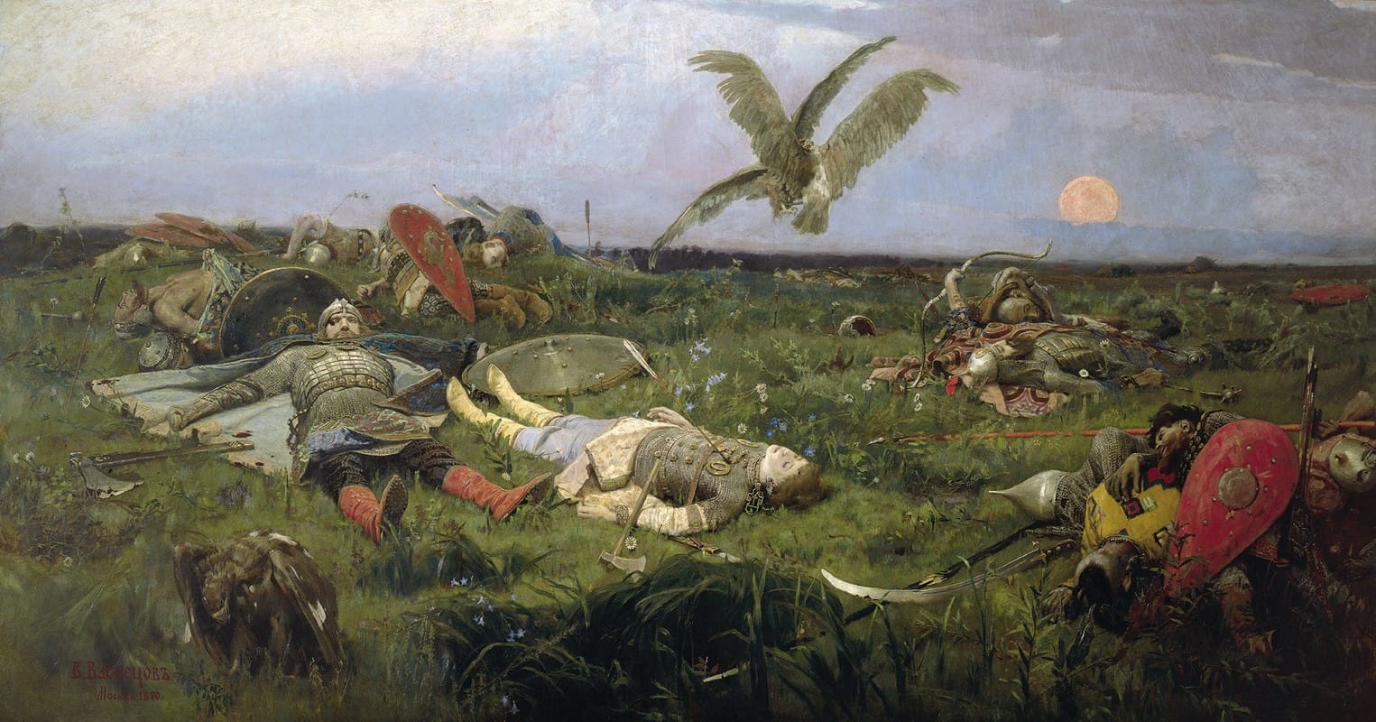 Victor Mikhailovich Vasnetsov - After Igor Svyatoslavich’s fighting with the Cumans