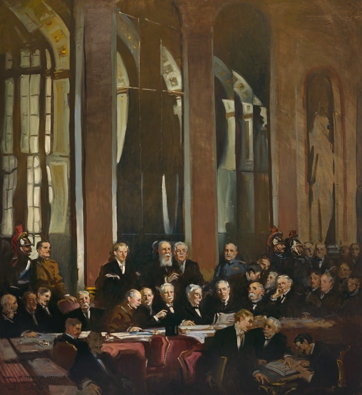 John Christen Johansen - Signing of the Treaty of Versailles, 1919
