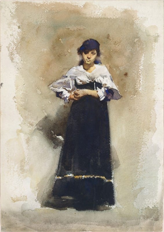 John Singer Sargent - Young Woman with a Black Skirt