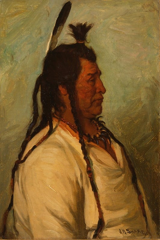 Joseph Henry Sharp - Big Brave, Blackfeet Dance Chief