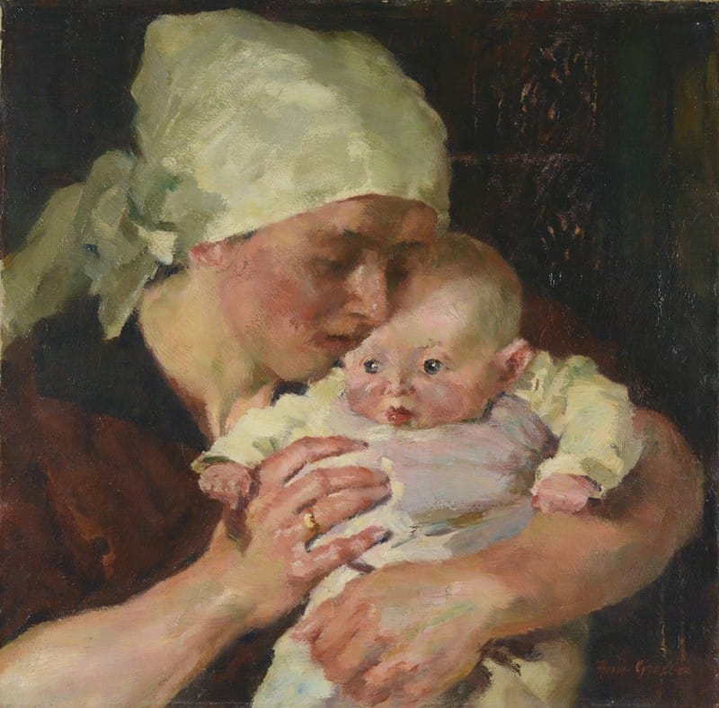 Hermann Groeber - Mutter mit Kind