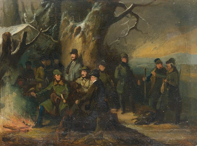 Johann Baptist Kirner - Grand ducal hunting party