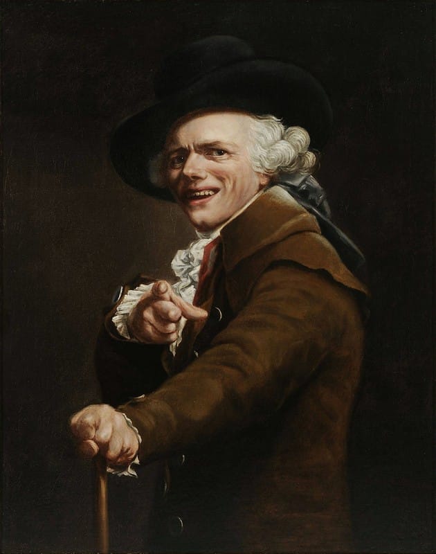 Joseph Ducreux - Self-portrait of the artist in the guise of a mocker