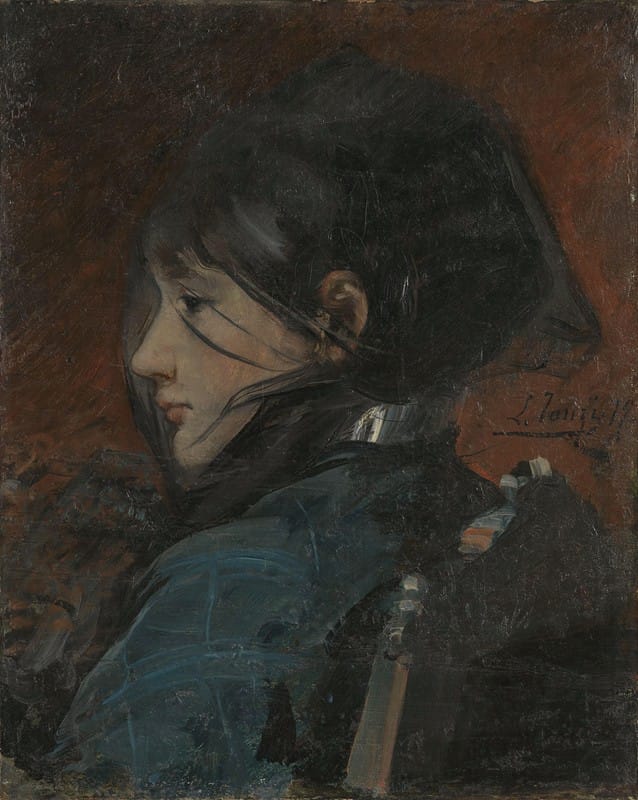 Léon Tanzi - Portrait of a Young Woman