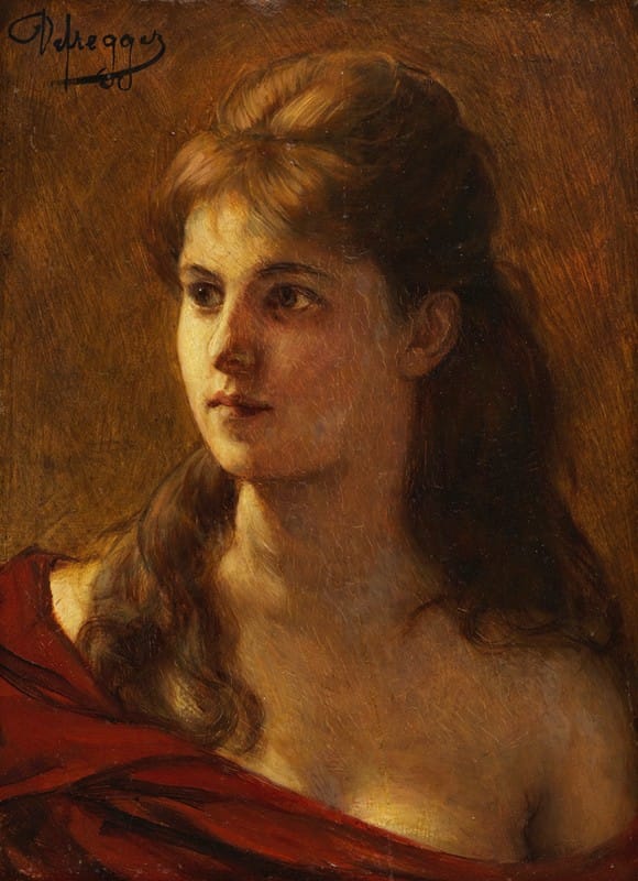Franz von Defregger - Mädchenporträt