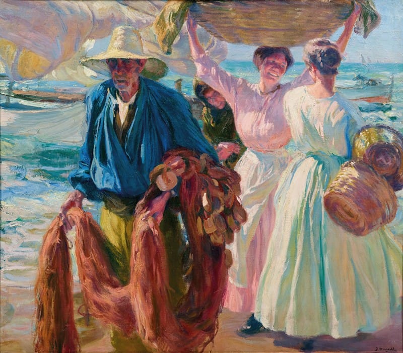 José Mongrell y Torrent - Valencia, Returning from Fishing