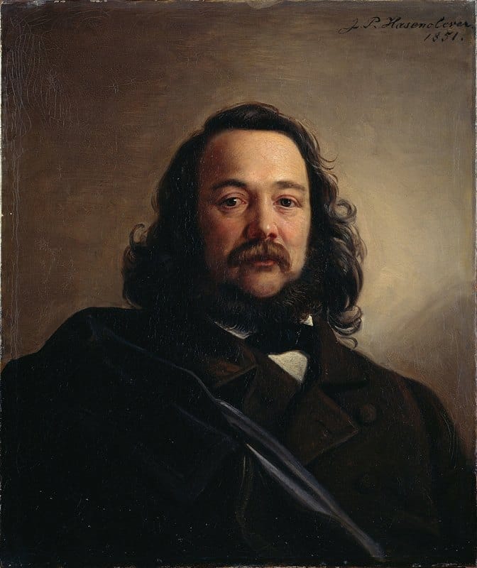 Johann Peter Hasenclever - Portrait of Ferdinand Freiligrath