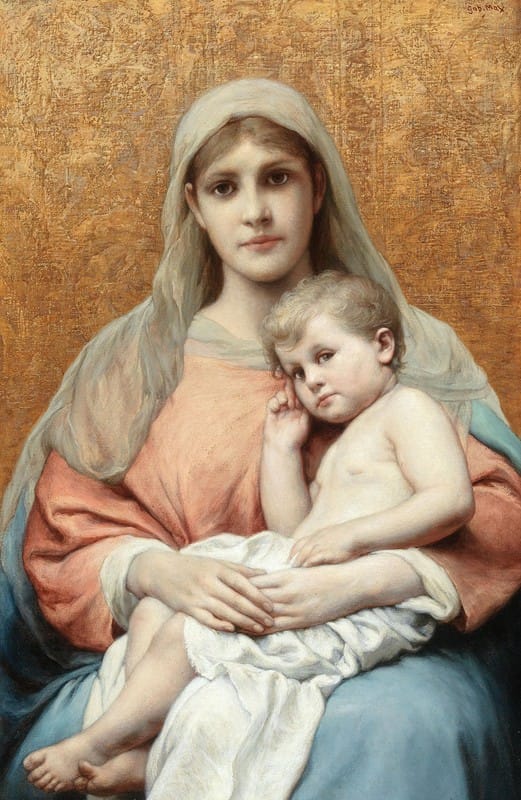 Gabriel von Max - Madonna and Child