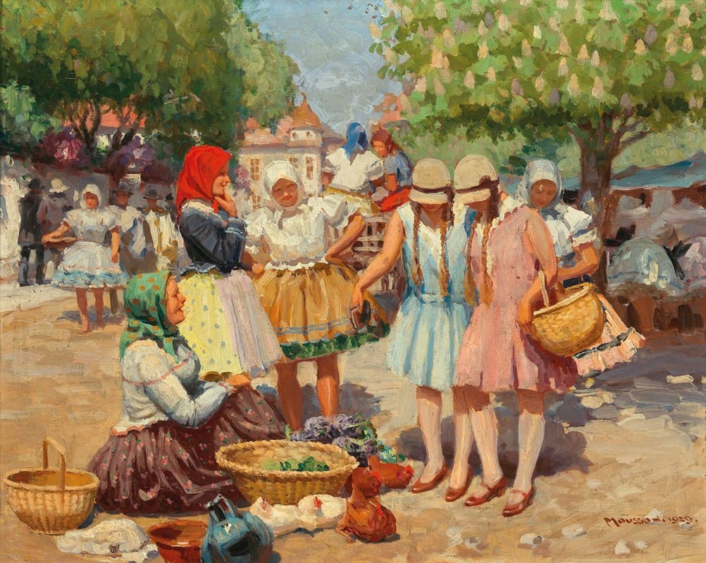 Tivadar Josef Mousson - At the Market