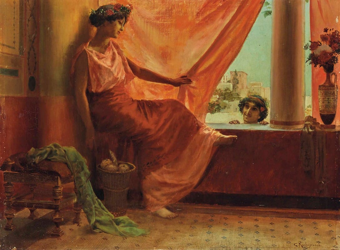 Georges Antoine Rochegrosse - Le Rideau rouge d’Alger