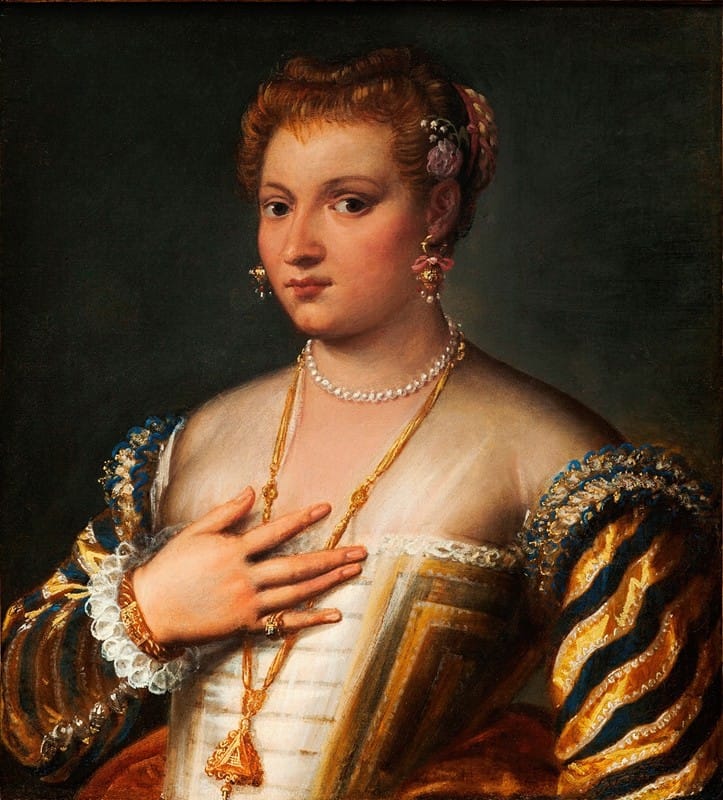 Francesco Montemezzano - Portrait of a young Venetian woman