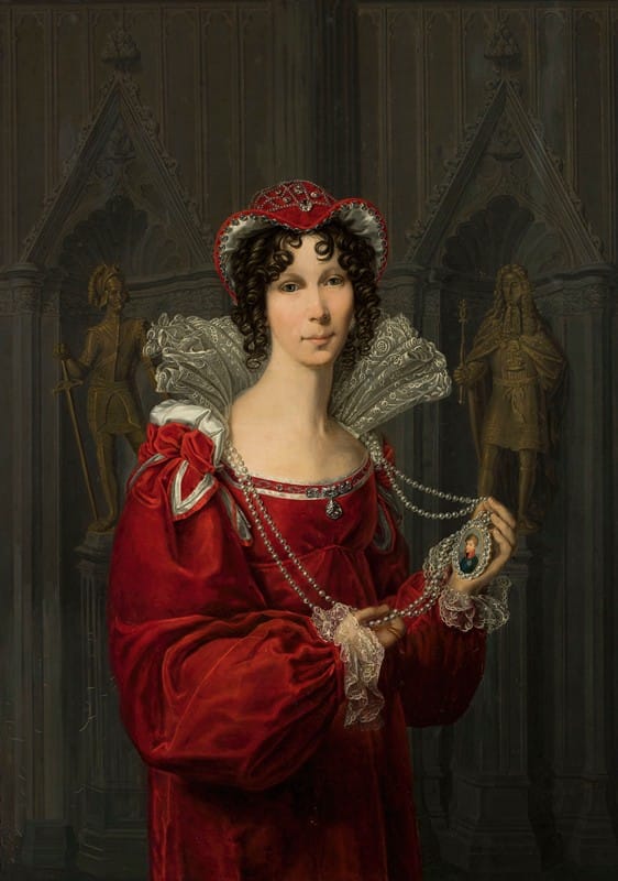 Friedrich Bury - Portrait of Princess Wilhelmina of Orange
