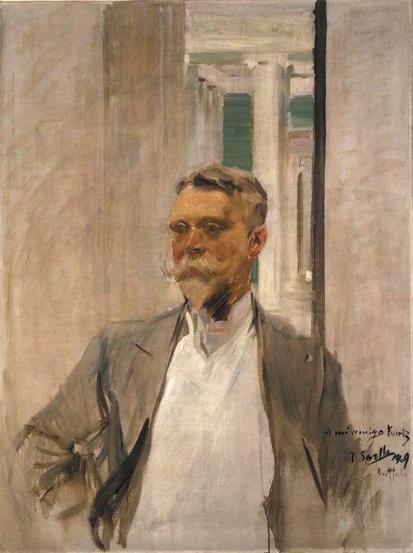 Joaquín Sorolla - Portrait of Charles M. Kurtz, Founding Director, Albright Art Gallery (1905-1909)