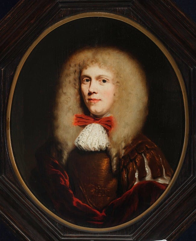 Nicolaes Maes - Portrait of a man in a wig