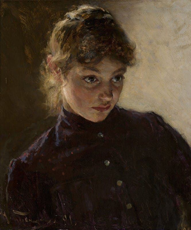 Nikolai Dmitrievich Kuznetsov - Portrait of a young girl