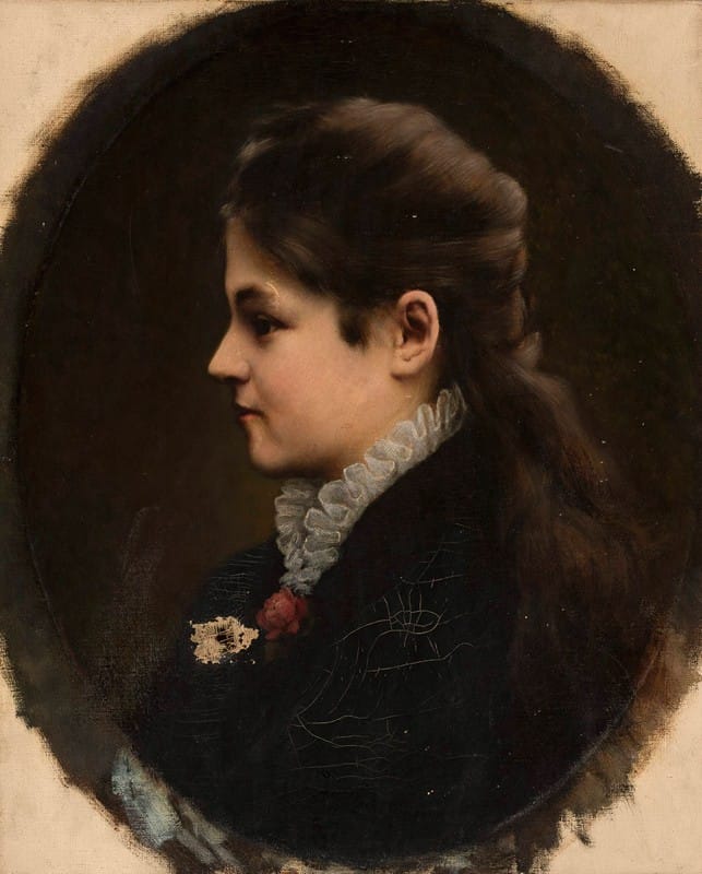 Stanisław Heyman - Portrait of a woman in profile