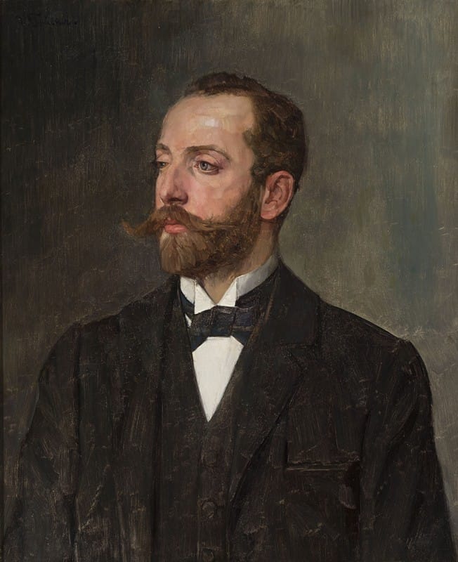 Wilhelm Trübner - Portrait of a man