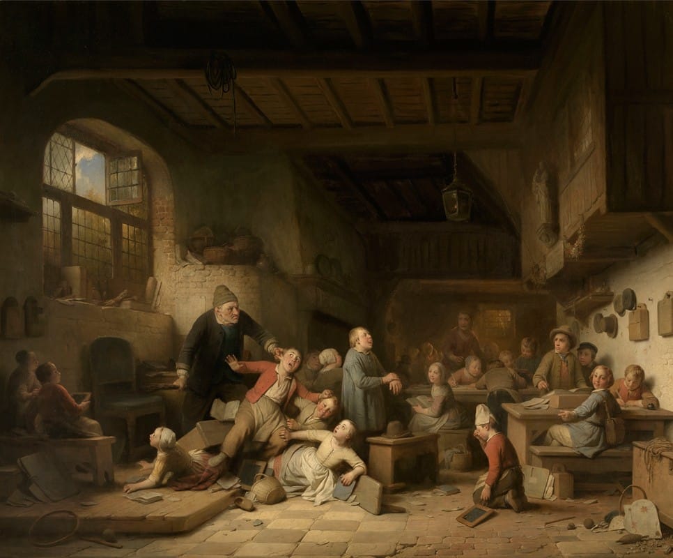 Ferdinand de Braekeleer - The village schoolhouse