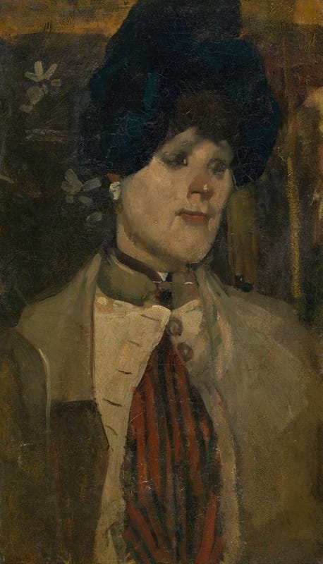 George Hendrik Breitner - Portrait of a Chanteuse