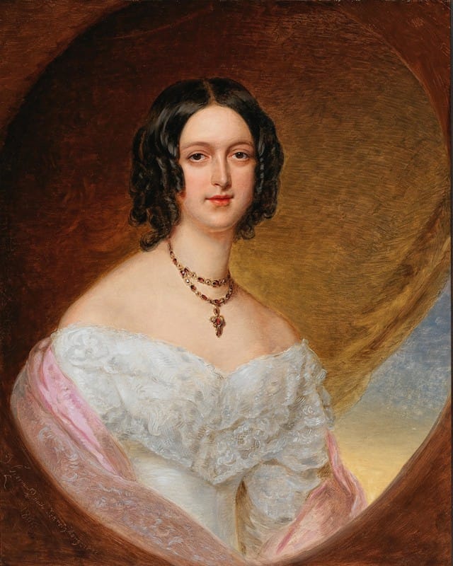 Jaroslav Cermak - Portrait of Pauline, Countess Nostitz (1801-1881)