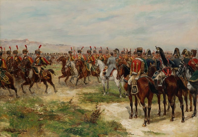 Paul Emile Léon Perboyre - Napoléon parmi sa cavalerie