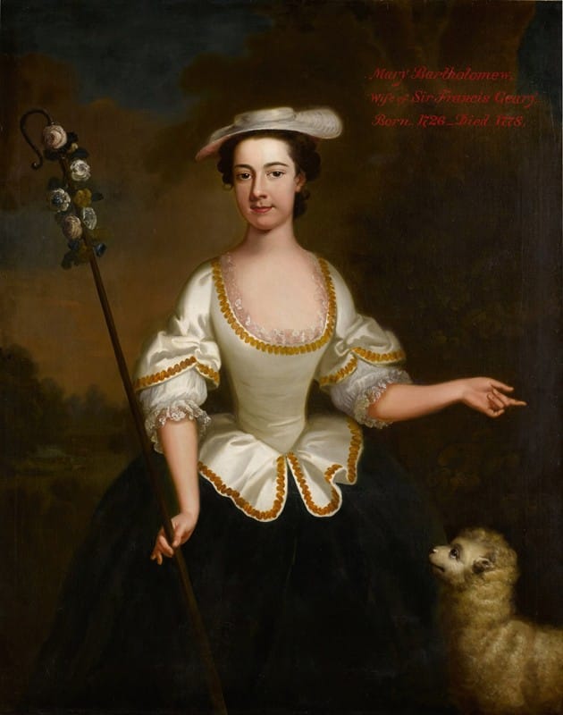 Pieter van Bleeck - Portrait of Mary Bartholomew, as a shepherdess