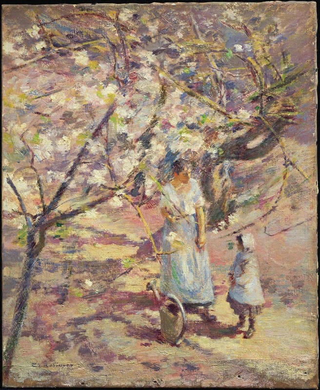 Theodore Robinson - In the Orchard