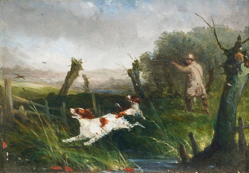 William Joseph Shayer - Shooting hares