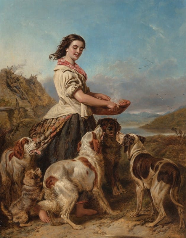 William Powell Frith - The gamekeeper’s daughter