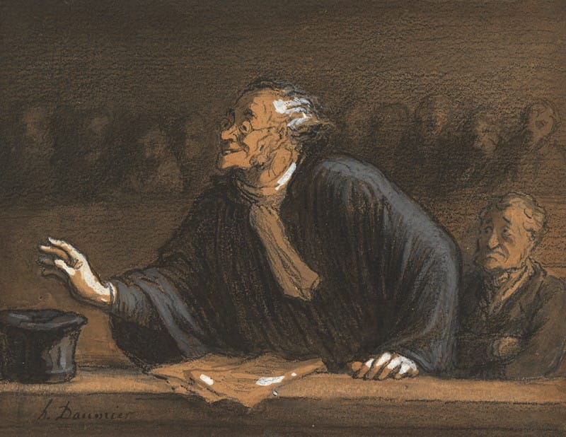 Honoré Daumier - Un défenseur habile
