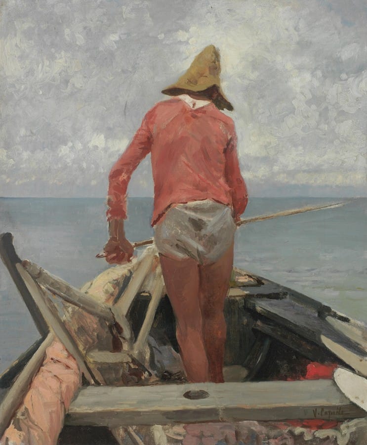 Vincenzo Caprile - Study of a fisherman