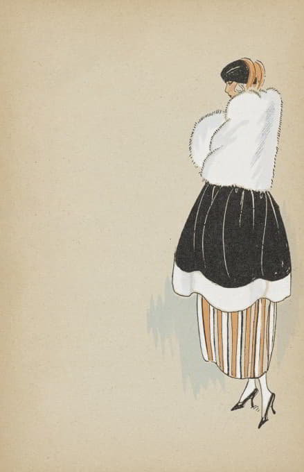 1921-1922年冬季时髦的裁缝和外套
