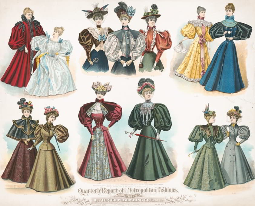 Anonymous - Quarterly report of metropolitan fashions. Winter, 1895-6
