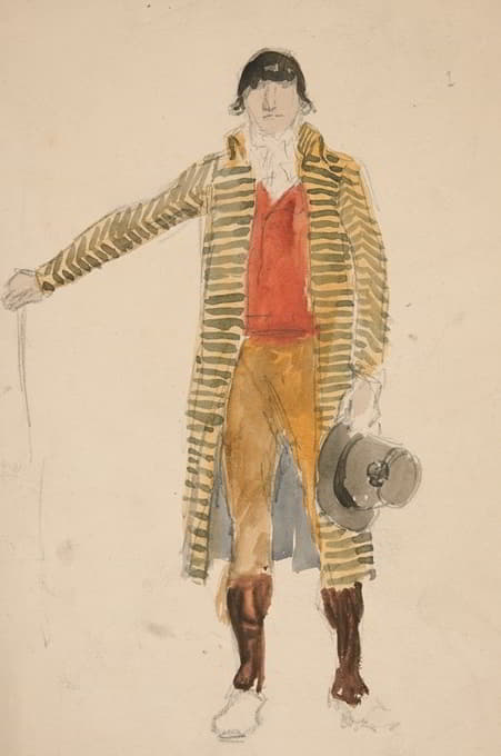 拉托斯卡二世的男装素描习作