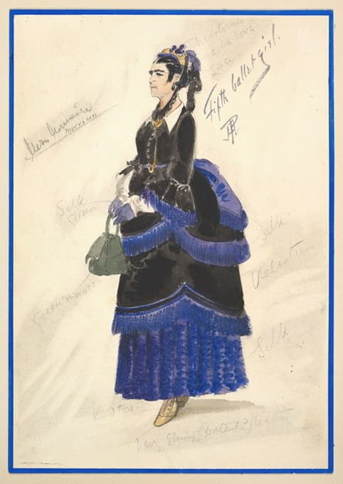 《第五芭蕾舞女孩》（黑色长裙）服装设计