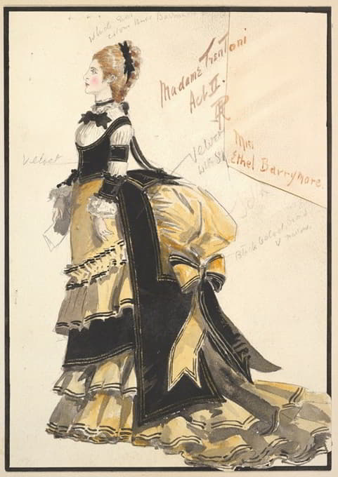 《特伦托尼夫人》第二幕服装设计