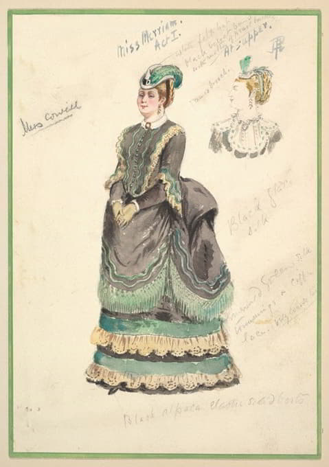 《梅里亚姆小姐》第一幕服装设计