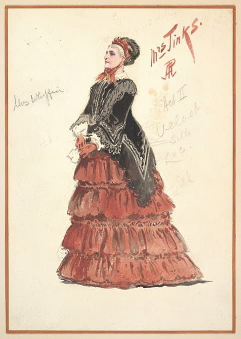 《金克斯夫人》第二幕服装设计