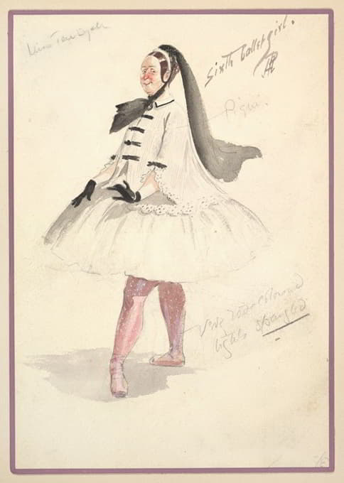 《第六芭蕾舞女孩》服装设计