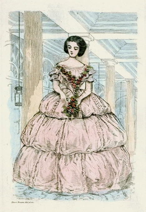 19世纪女性时尚1854