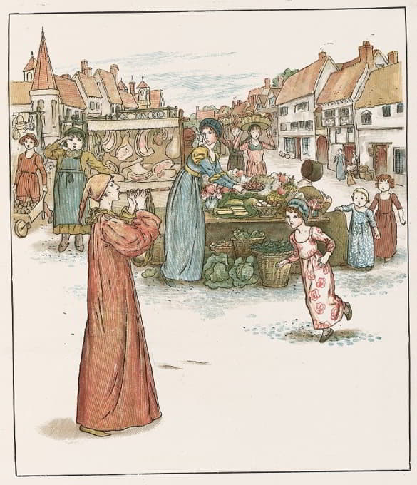Kate Greenaway - The Pied Piper of Hamelin Pl 19