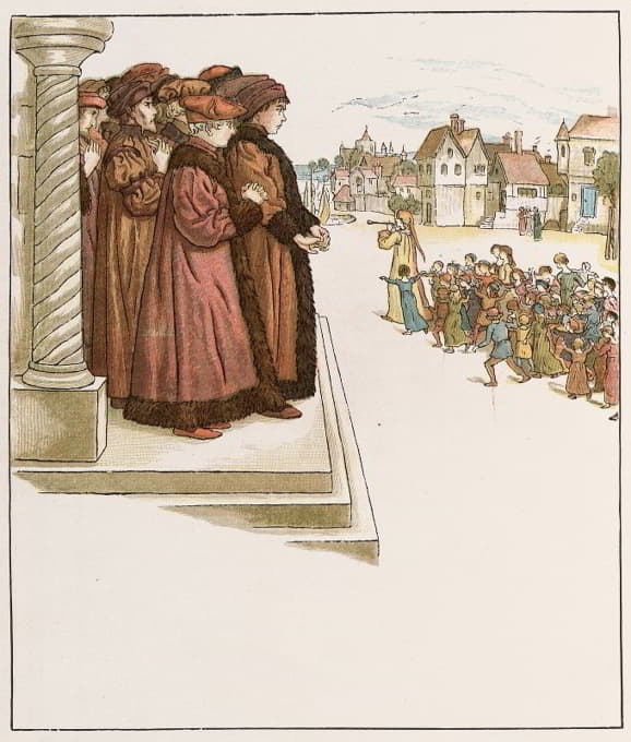 Kate Greenaway - The Pied Piper of Hamelin Pl 36