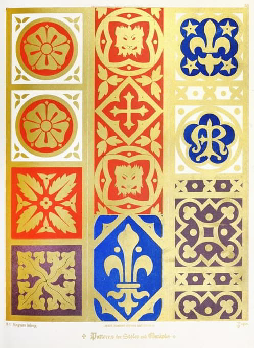 Augustus Pugin - Patterns for Stoles and Maniples 4
