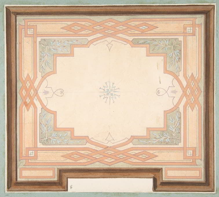Jules-Edmond-Charles Lachaise - Design for a ceiling