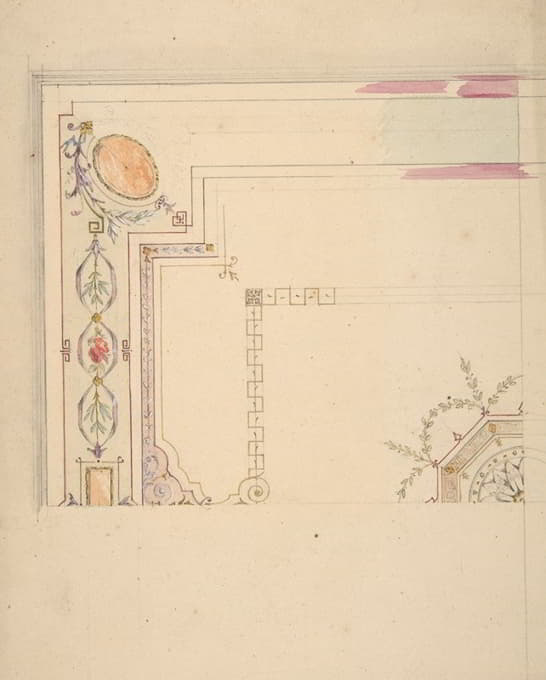 Jules-Edmond-Charles Lachaise - Design for a Ceiling